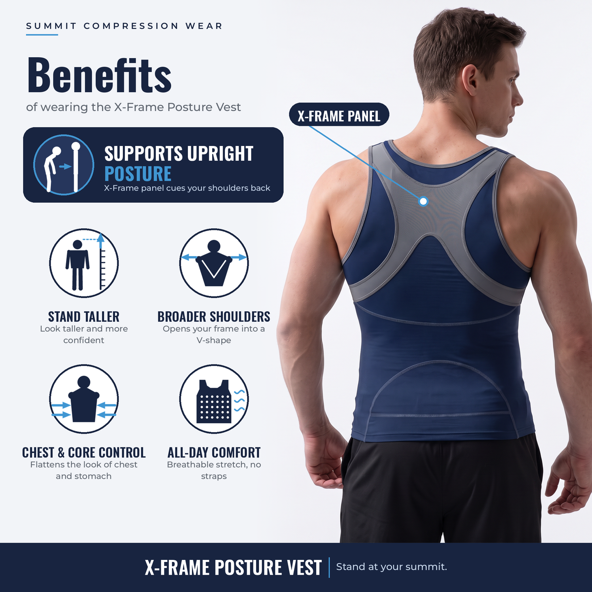 X-Frame Posture Vest – Stand Taller, Look Broader